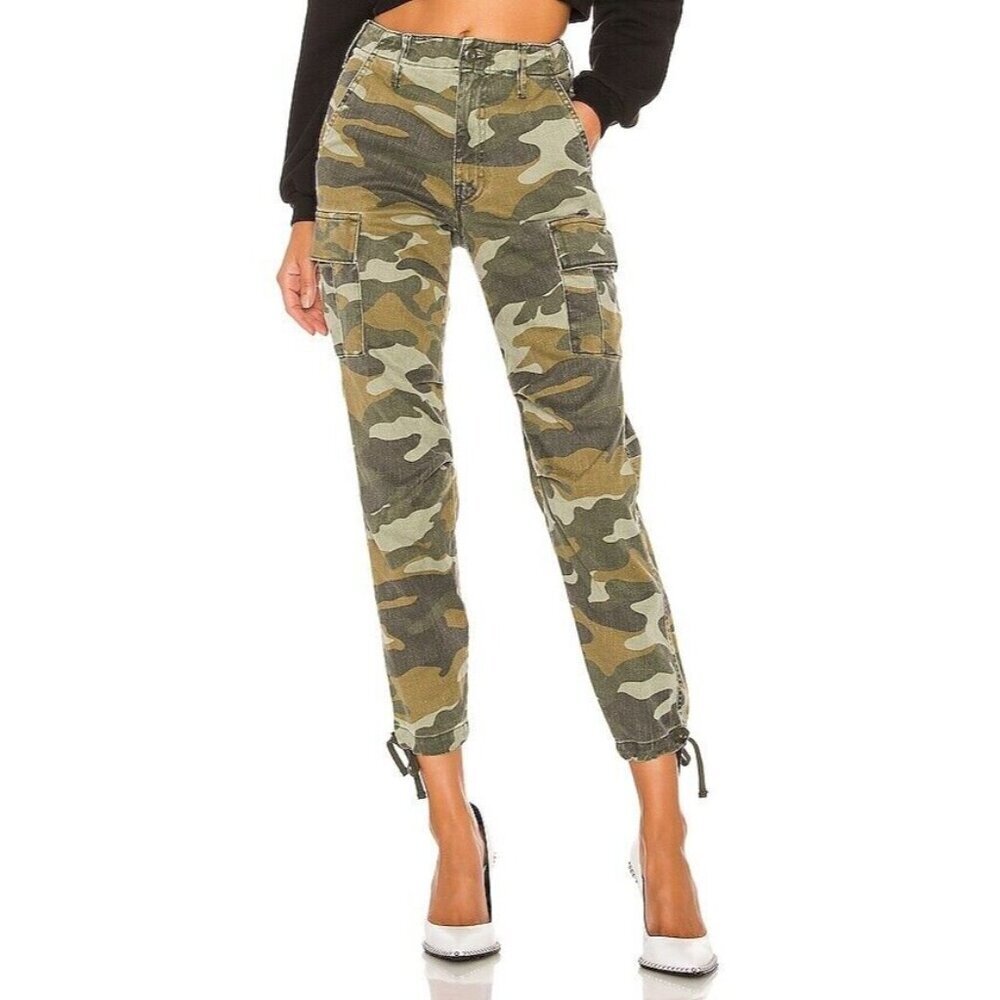 Mother 26 The Sir, Yes Sir! Finding Strength Camo Cargo Pants EUC